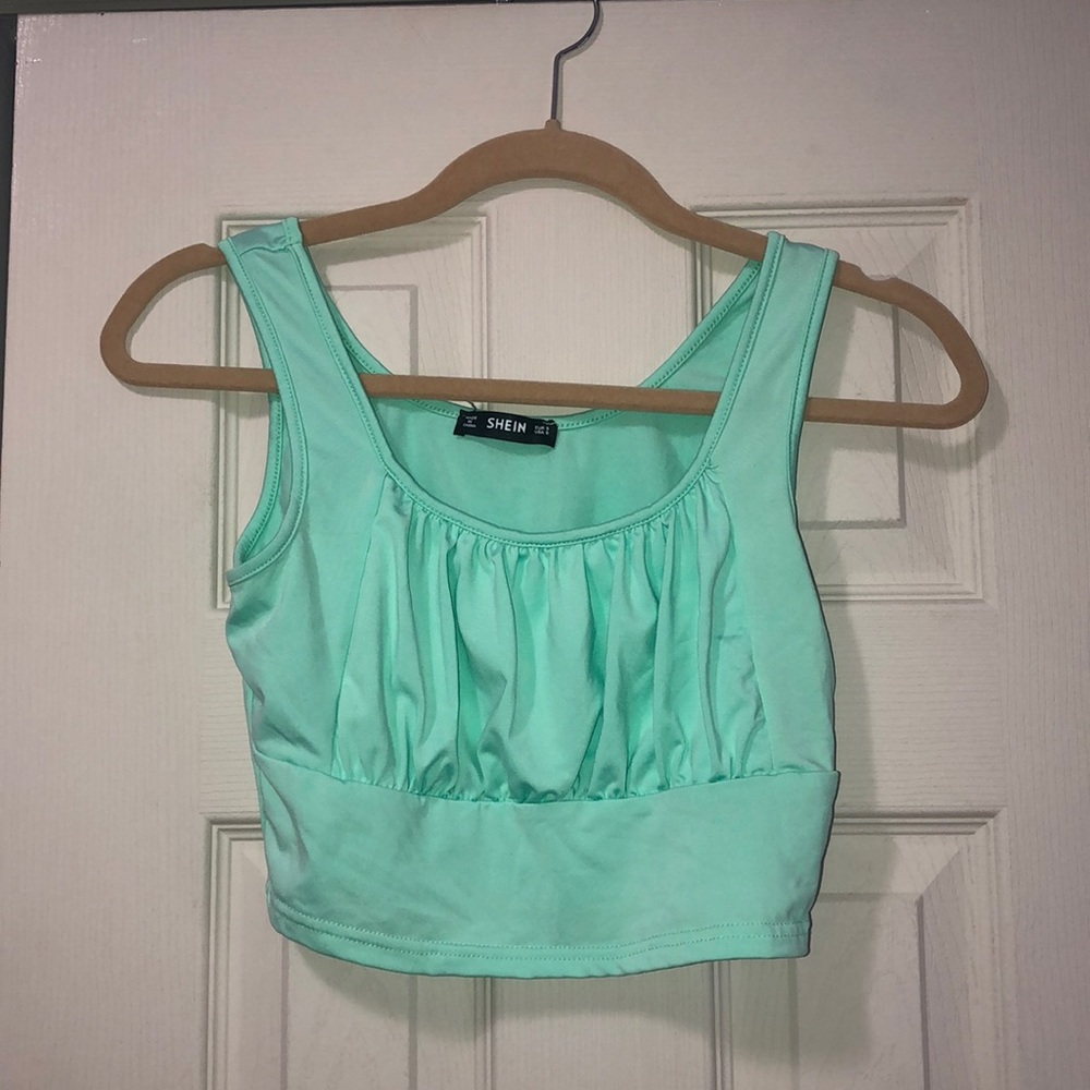 Light green crop top. Worn twice.